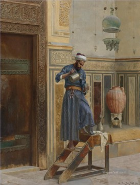 アラブ Painting - ランプライター ルートヴィヒ・ドイチュ・オリエンタリズム・アラベール